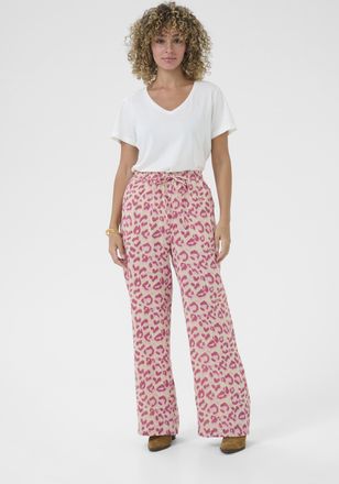 Cream Casual broek Loose fit leopard