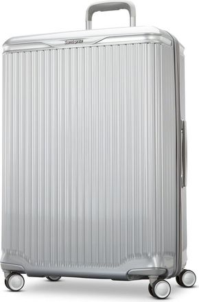 Samsonite Silhouette 18 Hardside Expandable 30 Checked Spinner in Metallic Silver at Nordstrom