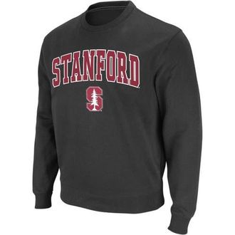 Colosseum Mens Colosseum Charcoal Stanford Cardinal Arch & Logo Crew Neck Sweatshirt at Nordstrom, Size Xxx-Large