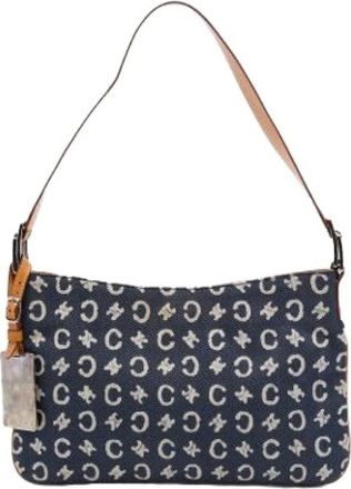 Celine Pre-owned Denim Shoulder Bag - Dames - Pre-owned - Blauw - Maat: ONE Size Denim
