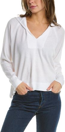 James Perse Thermal Knit Split Front Hoodie