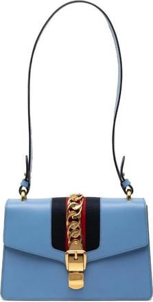 Gucci Pre-owned Shoulder Bags, female, Blue, Size: ONE SIZE Pre-owned Chain Shoulder Bag
