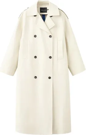 Mango Cotton Blend Trench Coat in Beige at Nordstrom, Size X-Small/small