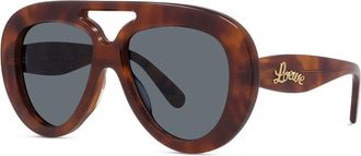 Loewe LW40144U 53V Mens Sunglasses Tortoiseshell Size 55