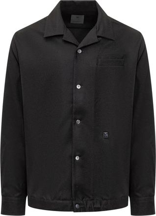 Givenchy Overshirt met lange mouwen - Heren - Zomerjassen - Zwart - XL - Leer - Jassen