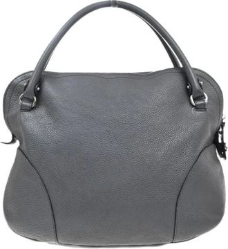 Ferragamo Pre-owned Handbags, female, Gray, Size: ONE SIZE Pre-owned Bonaria Satchel