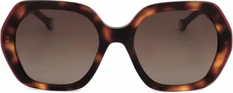 Carolina Herrera Ladies Brown Rectangular Sunglasses HER 0181/S