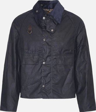 Barbour Mens Spey Wax Jacket - Navy - Size: 42/Regular
