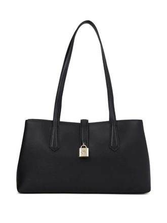 Karl Lagerfeld K/Autograph padlock-detail tote bag - women - Calf Leather - OS - Black