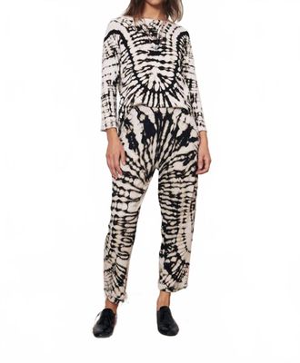 Raquel Allegra Toureg Top In Black & White