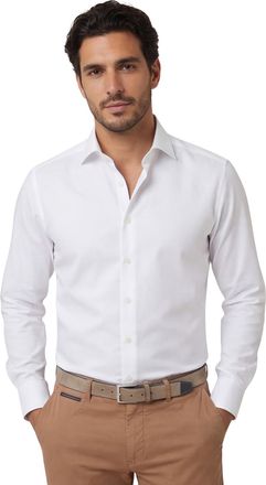 Olymp katoenen Olymp overhemd effen wit slim fit
