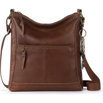 The Sak Lucia Crossbody Leather Bag in Whiskey Stitch at Nordstrom