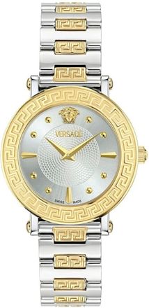 Versace Greca Sphere Horloge - Dames - Accessoires - Geel - Maat: ONE Size