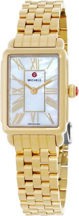 Michele Deco Park Quartz White Dial Ladies Watch MWW06E000146