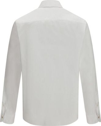 Valentino Mens White Cotton Dress Shirt