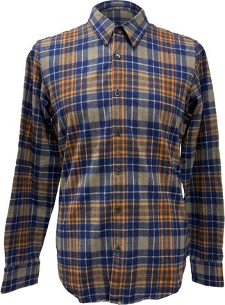 Dries Van Noten Plaid Button-Down Shirt in Multicolor Wool
