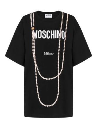 Moschino T-shirt con logo - Nero