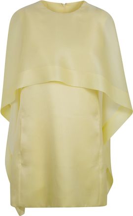 Alberta Ferretti Mini Cape Dress