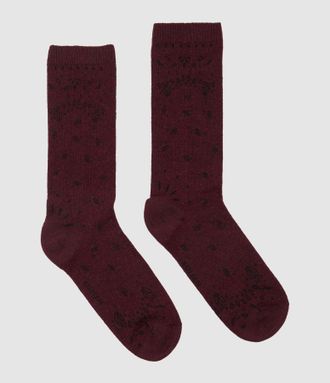 Kujten Chaussettes Sig Bandana Bordeaux