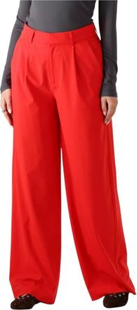 ALIX The Label Alix The Label, Broeken, Dames, Rood, S, Rode Plooibroek voor Stijlvolle Vrouwen