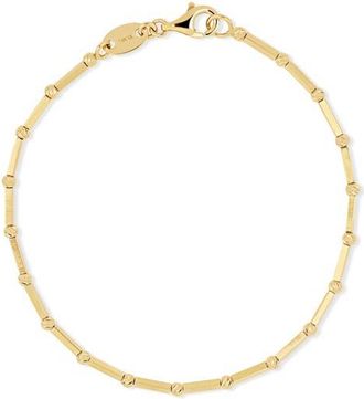 Bony Levy 14K Gold Beaded Chain Bracelet in 14K Yellow Gold at Nordstrom, Size 7