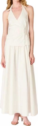 Nia Aurora Maxi Skirt In White
