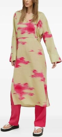 Samsøe & Samsøe Abito Emy con stampa astratta - Verde