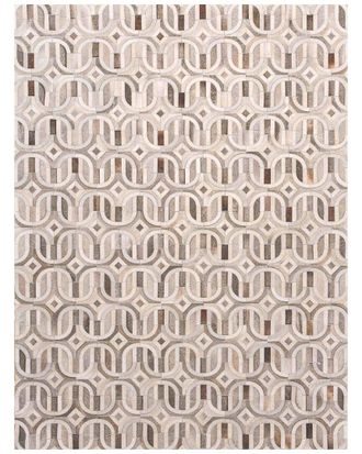 Exquisite Rugs Natural Hide Handmade Leather Hide Area Rug