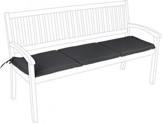 BIZZOTTO Yes Everyday - Banco De 3 Plazas Olefina Antracita Coj&iacute;n De Exterior Con Funda Desenfundable