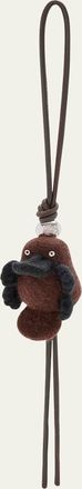 Loewe Platypus Wool Felt Bag Charm