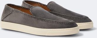 Giorgio Armani Galleria 3 suede slip-on shoes