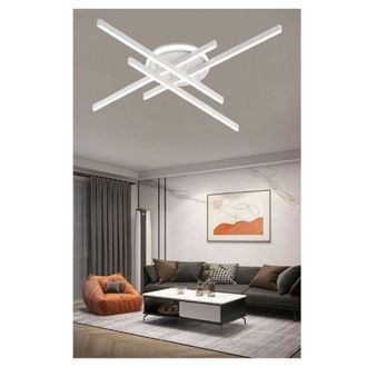 Trade Shop Trade Shop Traesio - Trade Shop - Plafoniera Led 45 W Bianca Da Soffitto Lampadario Luce 6500k 4000k 3000k Pn-21b