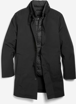 Cole Haan Mens 3 In 1 Top Coat - Black Size Medium Water-Resistant