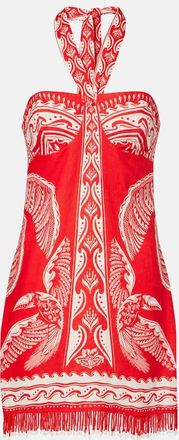 Farm Rio Abito corto Majestic Coconut Tree in lino