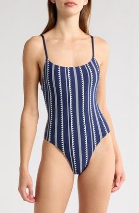 Lemlem Elene One-Piece Swimsuit in Nunu Navy at Nordstrom Rack, Size X-Large