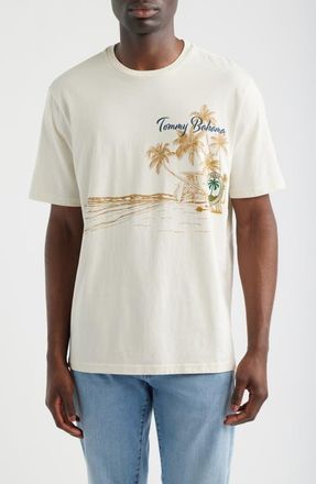 Tommy Bahama Golden Shores Cotton Graphic T-Shirt in Vanilla Ice at Nordstrom, Size Xxx-Large