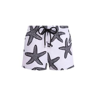 Vilebrequin Short Swim Shorts Starlette - Heren - Badkleding - Wit - Maat: XL Poliester