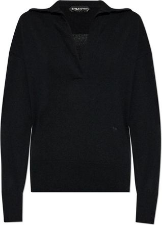 Tom Ford Kasjmier trui - Dames - Cashmere truien - Zwart - L - Kasjmier - Truien & Vesten