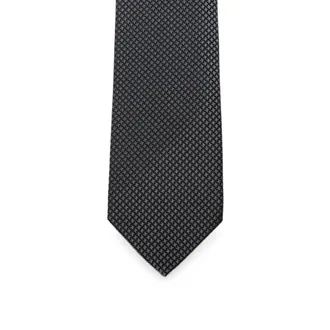 Tom Ford Silk Houndstooth Necktie - Gray