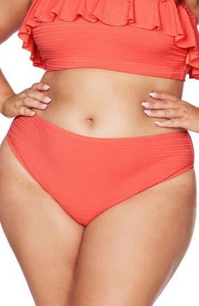 Artesands Aria Monet Bikini Bottoms in Coral at Nordstrom Rack, Size 12 Us / 16 Au