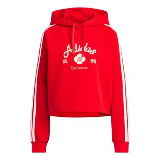 adidas (WMNS) adidas Hooded Top Asia Sizing CNY Red KH2694