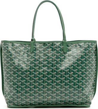 Goyard 2024 Goyardine Reversible Anjou PM tote bag - women - Fabric/Calf Leather - One Size - Green