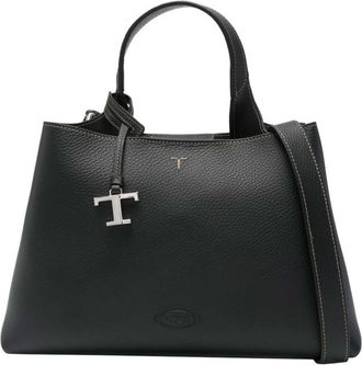Tod's Black Logo Small Tote