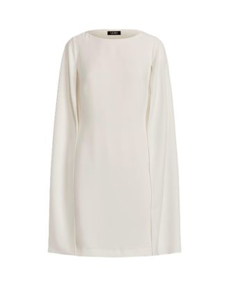 Ralph Lauren Natural Petra Long Sleeve Cocktail Dress