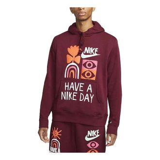Nike HAVE A NICE DAY Hoodie Red DQ4171-638