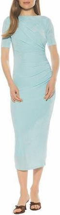 Alexia Admor Thoren Drapped Dress in Halogen Blue at Nordstrom Rack, Size X-Large