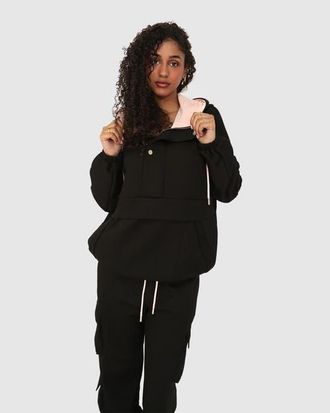Belle & Bloom Best Of Me Panelled Hoodie in Black at Nordstrom, Size X-Small Au