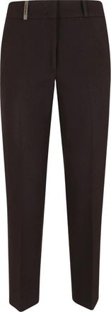 PESERICO Rechte broek - Dames - Straight fit broeken - Bruin - M - Broeken