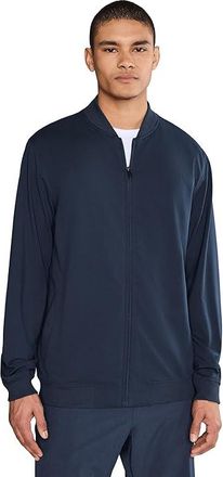 Travis Mathew Stretchknit Bomber Mens Coat Total Eclipse : 2XL, Cotton/Elastane