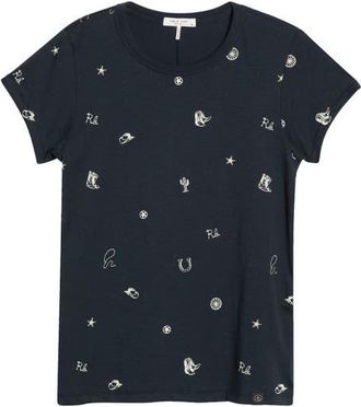 Rag & Bone Rodeo Graphic T-Shirt in Navy Multi at Nordstrom, Size Xx-Small